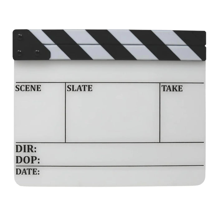 engraved clapperboard