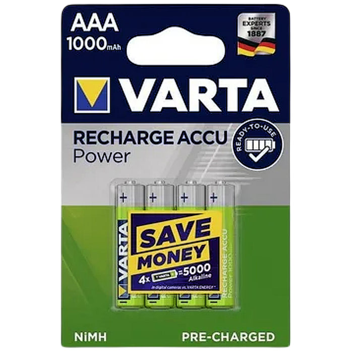 Varta Recharge Accu Power AAA 1000 mAh (x4)