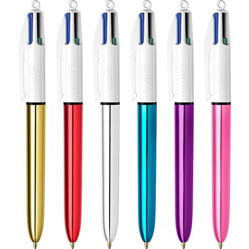 Bic 4 Colours Shine Black/Blue/Red/Green (clearance)