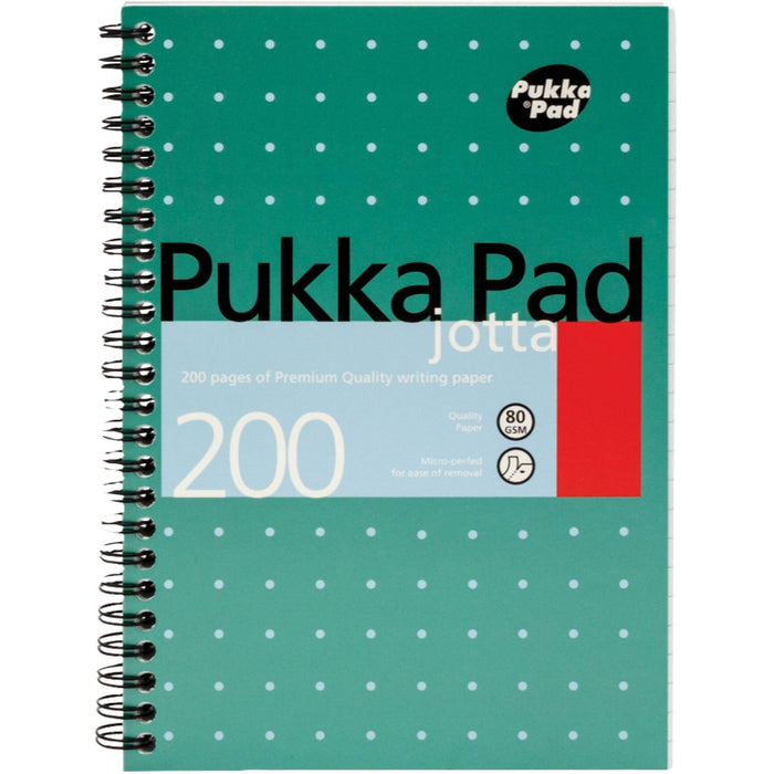 Pukka Pad Notebook Wirebound Jotta 80gsm Ruled 200 Pages A5