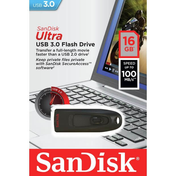 SanDisk Ultra 16 GB USB Flash Drive