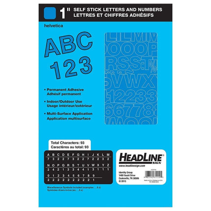 Stick on Letters & Numbers