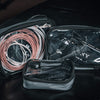 Cables packed into Filmsticks Clear Cable Pouches