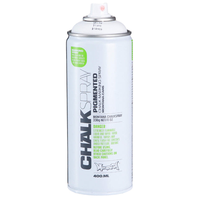 Montana Chalk White Paint Spray Can 400ml