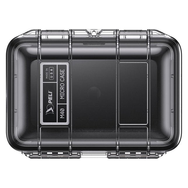 Peli M40 MicroCase - Clear with Black Liner