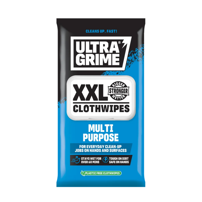 Ultragrime Pro Multi-Use Cloth Wipes XXL 40Pack