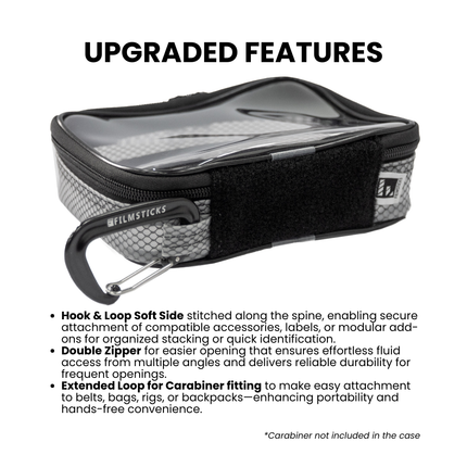 Filmsticks Pouches TPU Storage Cases - Black (V2) - Individual