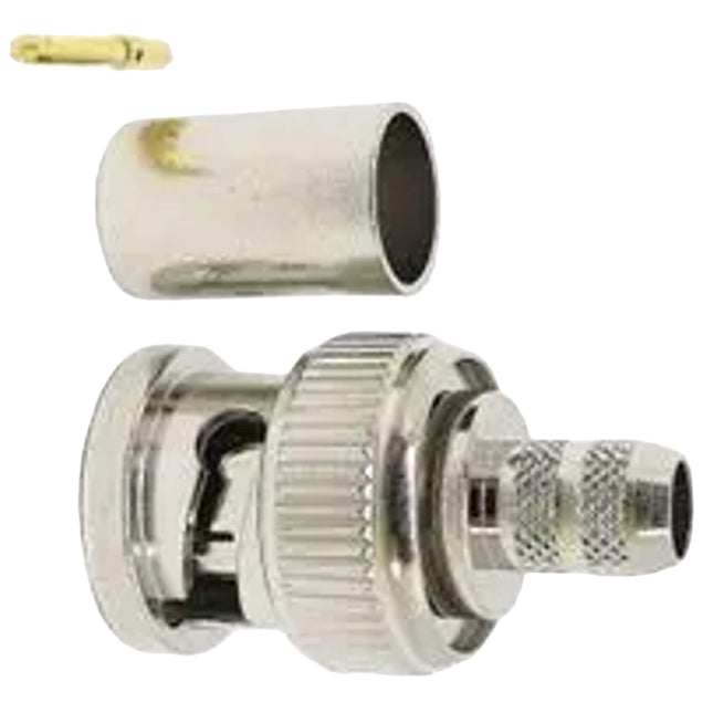 75ohm BNC Crimp Plug, DC to 3GHz - Flexi RG59U Cable -  339-275-300