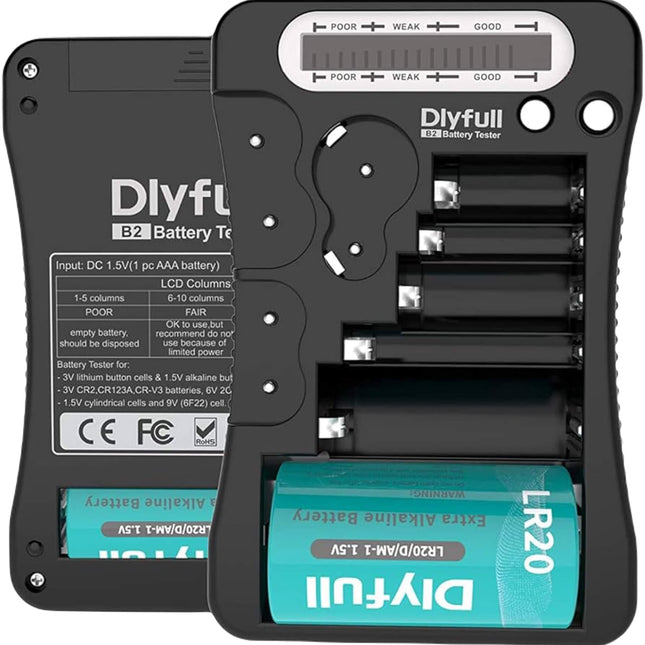 Dlyfull Universal Battery Tester with LCD Display