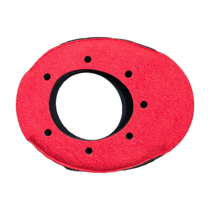 BlueStar Oval Large #6012 viewfinder eyecushion, Ultrasuede Red
