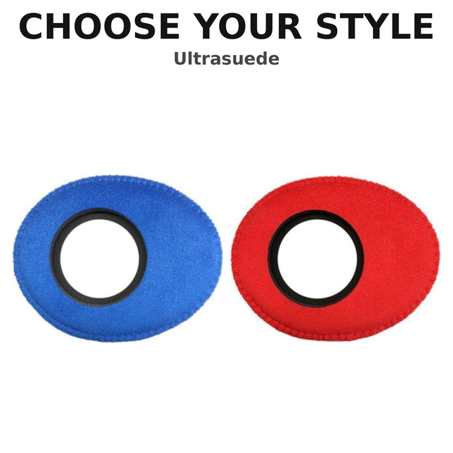 BlueStar Oval Extra Small #6010 viewfinder eyecushion colour and style options in Ultrasuede