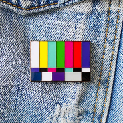 Film Pin Society - Color Bars and Tone Enamel Pin
