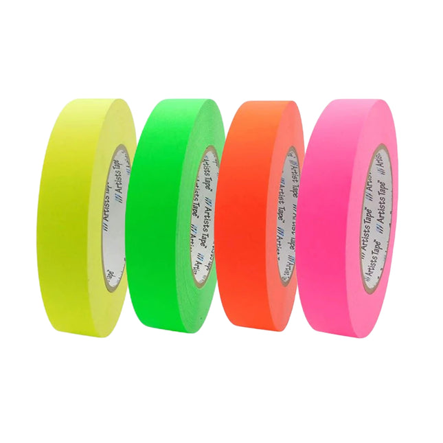 Console/Artist Premium Paper Tape Fluro 25mm (1/2in) x 55 Yards