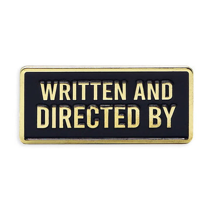 Film Pin Society - Written and Directed by Credit Enamel Pin