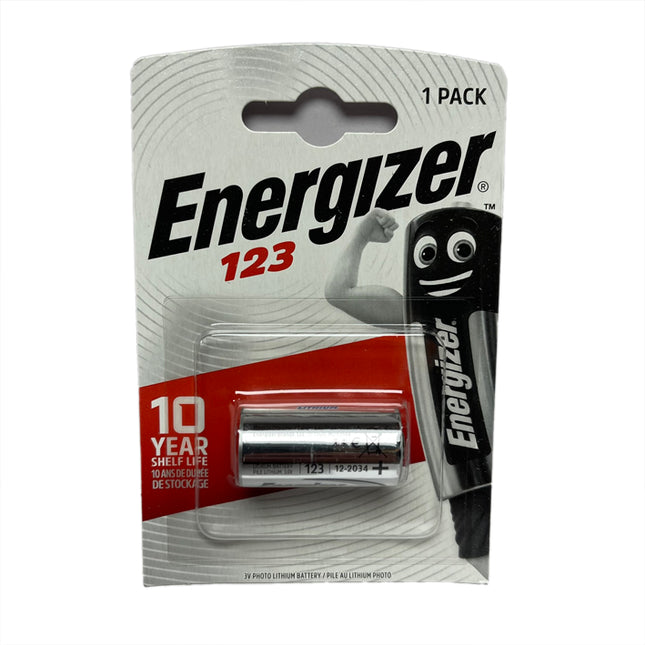 CR123 Lithium Cell 3V (Energizer) x2 Pack