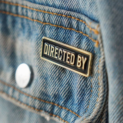 Film Pin Society - Directed by Credit Enamel Pin