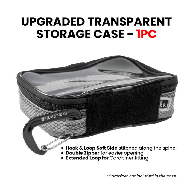 Filmsticks Pouches TPU Storage Cases - Black (V2) - Individual