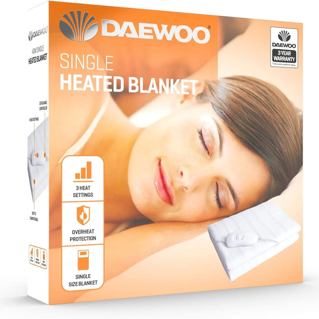Daewoo Electric Heated Blanket Single 127 x 165 cm