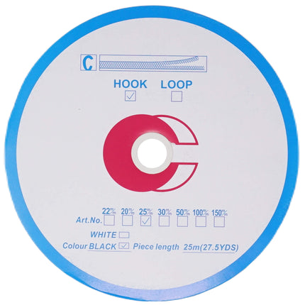 Self Adhesive Hook & Loop - Black