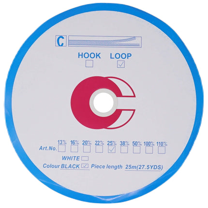 Self Adhesive Hook & Loop - Black