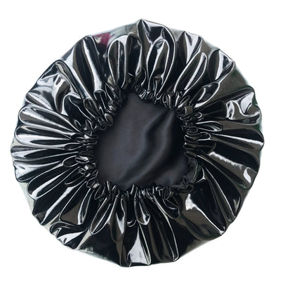Shower Cap - Black  (reusable)