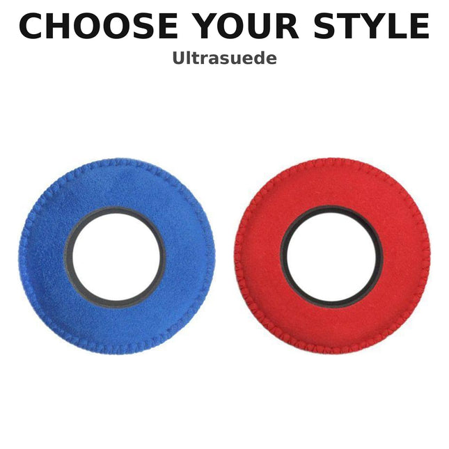 BlueStar Round Small #2011 viewfinder eyecushion colour and style options in Ultrasuede