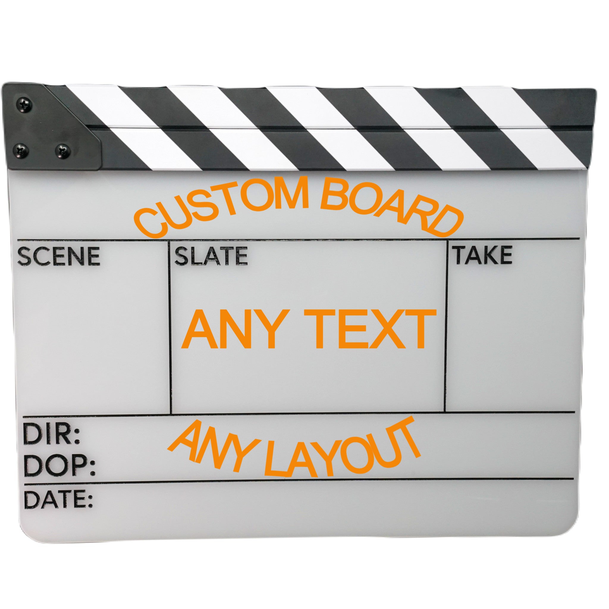 Clapper Board Rug Custom Professional Engraved Clapperboard (w/Sticks) – CineStore