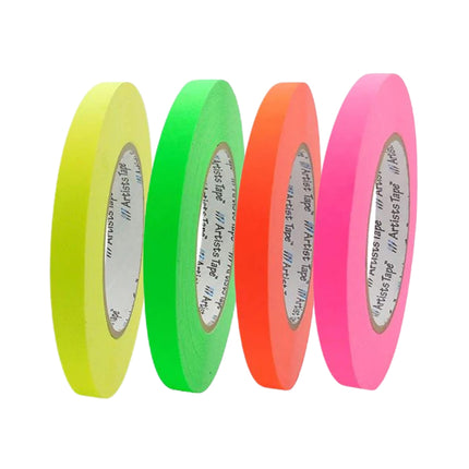 Console/Artist Premium Paper Tape Fluro 12mm (1/2in) X 25 Yards