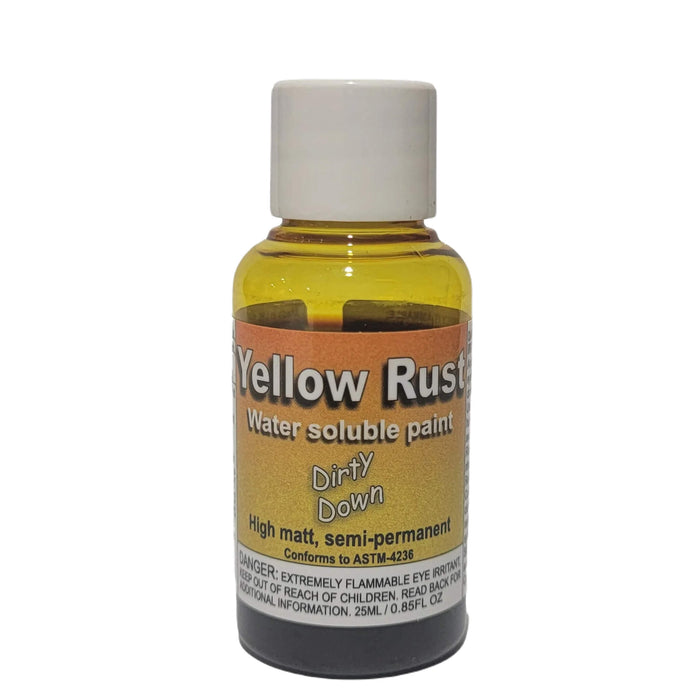 Dirty Down - Water Soluble Paint - Yellow Rust Effect - Small 25ml pot