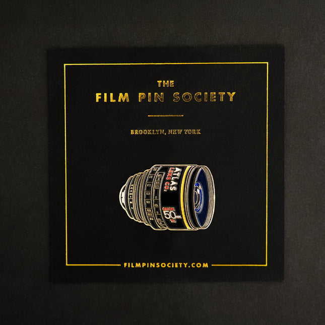 Film Pin Society - 50mm Anamorphic Lens Enamel Pin