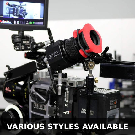 BlueStar RED CAM Special #3011 viewfinder eyecushion fitted to a RED camera viewfinder, various styles available