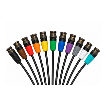 Bob's BNC's 12G USD SDI Skinny BNC Cables (Various Lengths & Boot Colours)