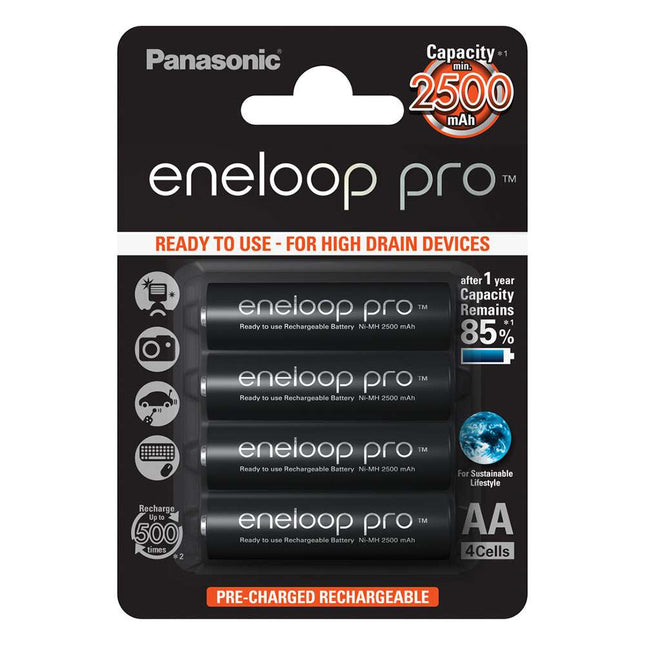 Eneloop Pro AA Rechargeable Pack 4