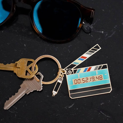 Film Pin Society - Glow in the Dark Large Movie Slate Keychain