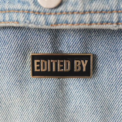 Film Pin Society - Edited by Credit Enamel Pin