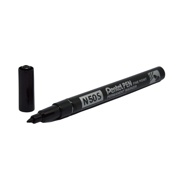 Pentel N50S-A Fine Tip Bullet Marker Black
