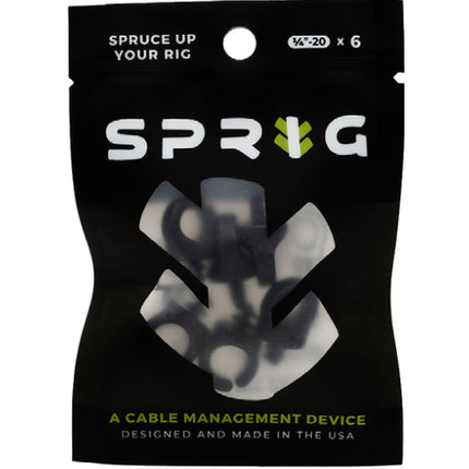Sprig 1/4in cable management device for filmmakers