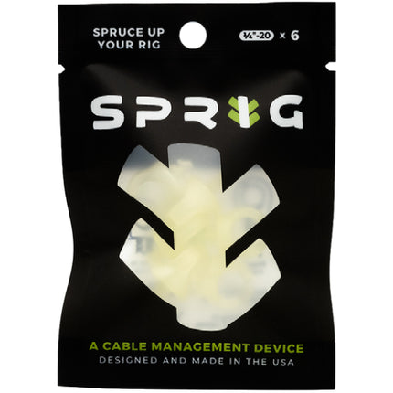 Sprig 1/4in cable management device for filmmakers