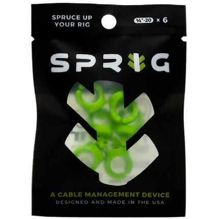 Sprig 1/4in cable management device for filmmakers