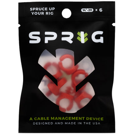 Sprig 1/4in cable management device for filmmakers