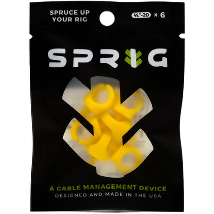 Sprig 1/4in cable management device for filmmakers