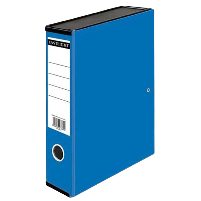 Value 70mm Box File Foolscap - Blue