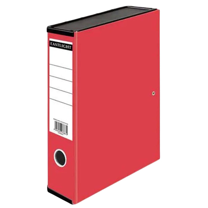 Value 70mm Box File Foolscap - Red