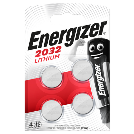 Energizer Lithium Battery CR2032 Pack 4