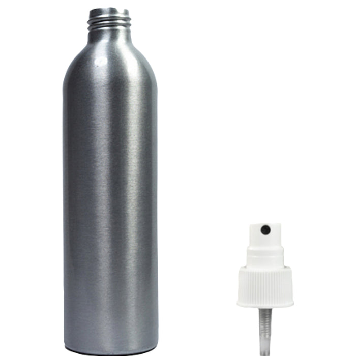 250ml Aluminium Bottle with 24mm Standard Atomiser Spray