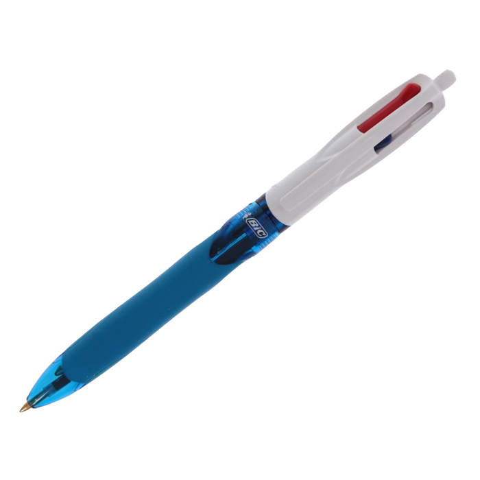 Bic 4 Colours Grip Medium Ballpoint Pen Black/Blue/Red/Green
