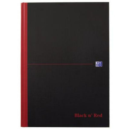 Black n Red Notebook Smart Ruled Casebound A4