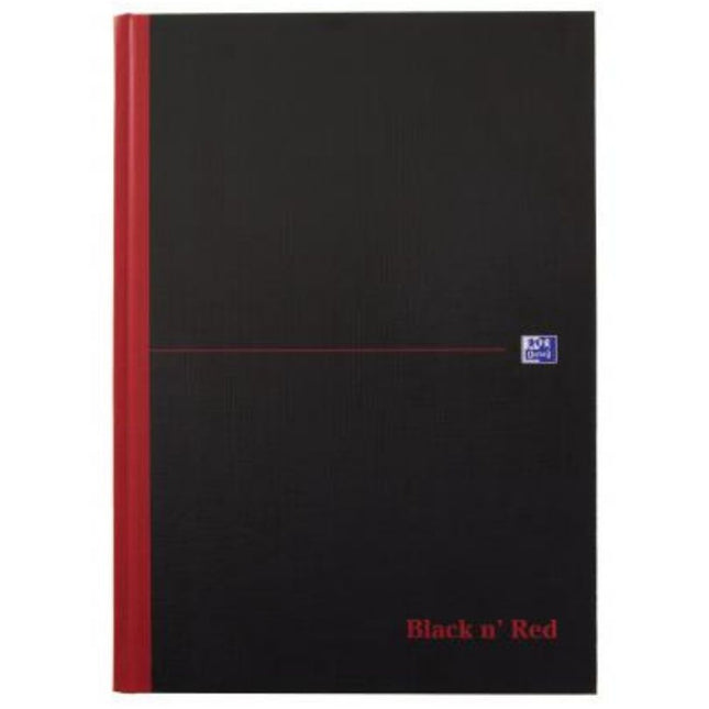 Black n Red Notebook Smart Ruled Casebound A4