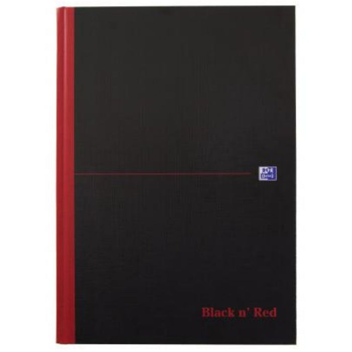 Black n Red Notebook Smart Ruled Casebound A4