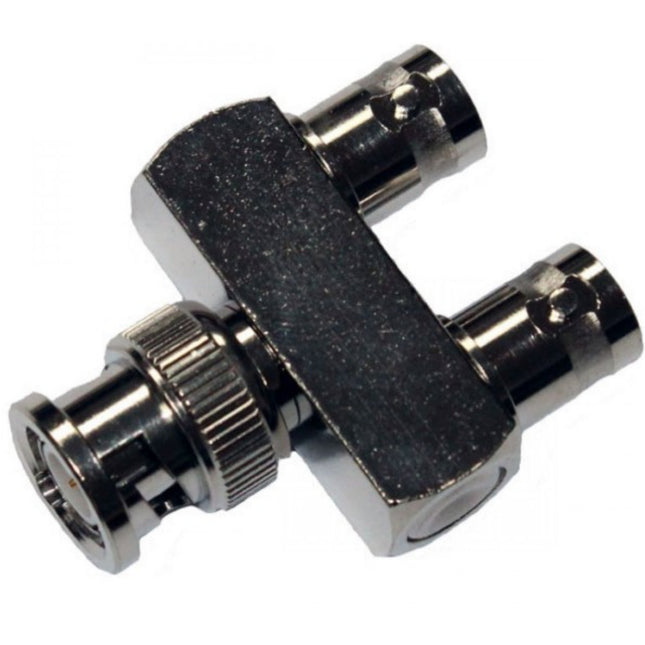BNC Y Adaptor (Goal Post) - M to 2xF 75OHM